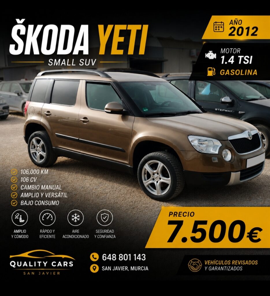 SUV PEQUEÑO SKODA YETTI