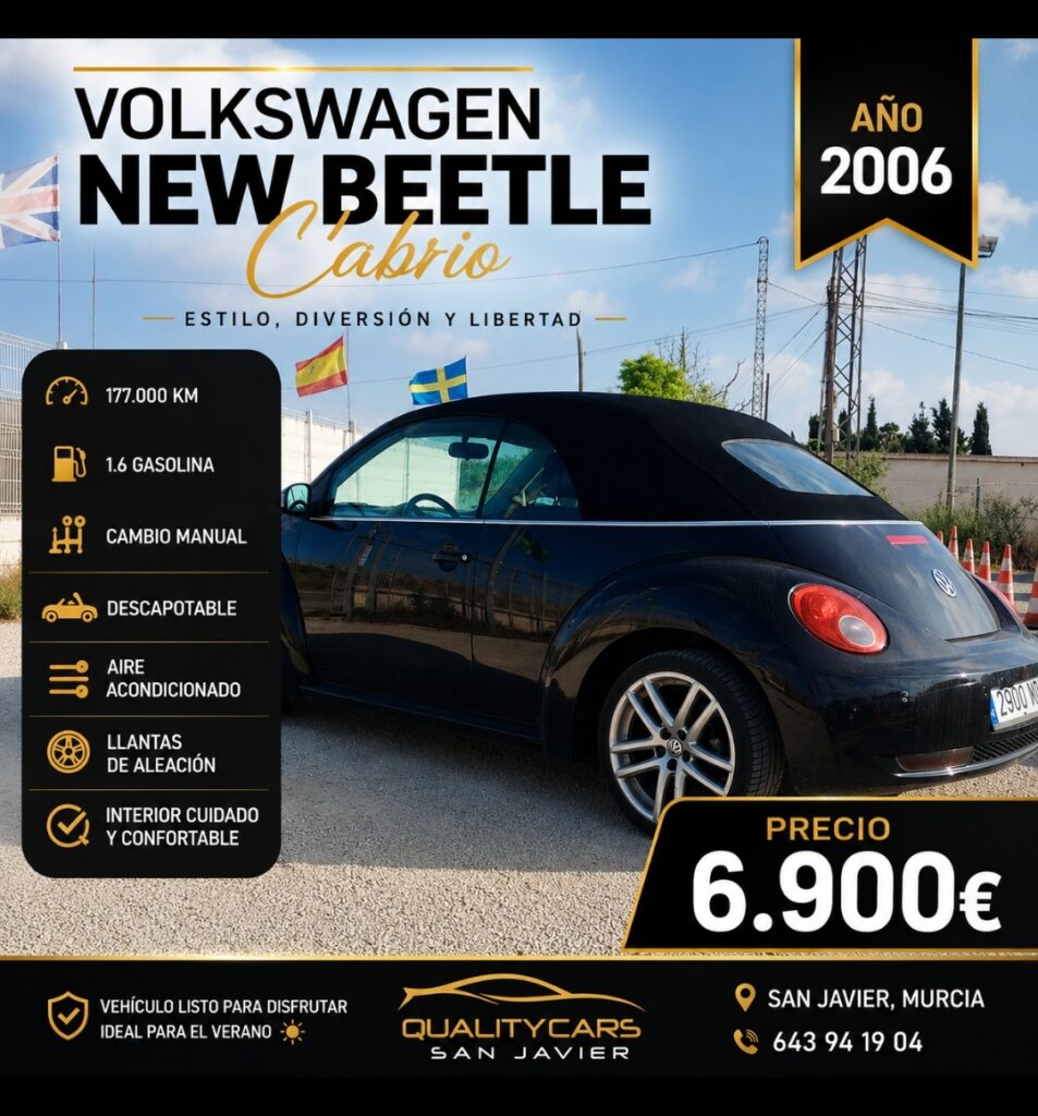 VW new beetle modelo 2008